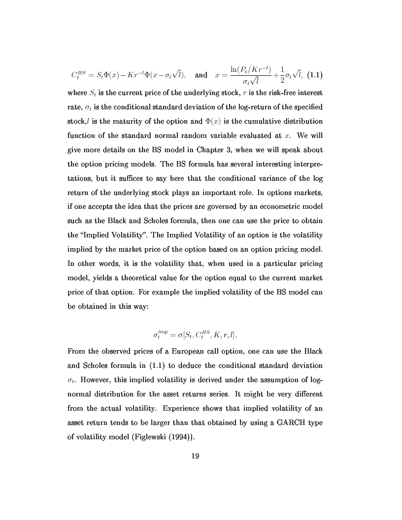 Anteprima della tesi: Dal modello di Black e Scholes ai modelli GARCH: un'analisi delle opzioni sull'indice inglese FTSE 100, Pagina 5