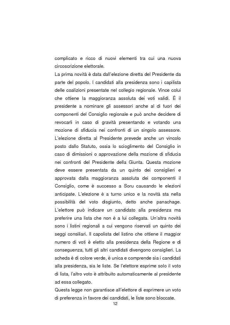 Anteprima della tesi: Regionali in Sardegna 2009: il diverso modo di propagandare dei vari partiti, Pagina 10
