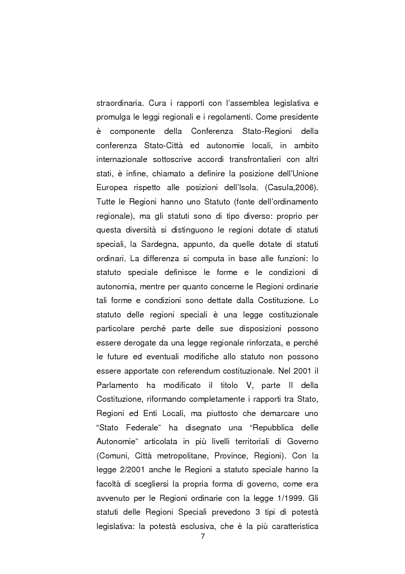 Anteprima della tesi: Regionali in Sardegna 2009: il diverso modo di propagandare dei vari partiti, Pagina 5