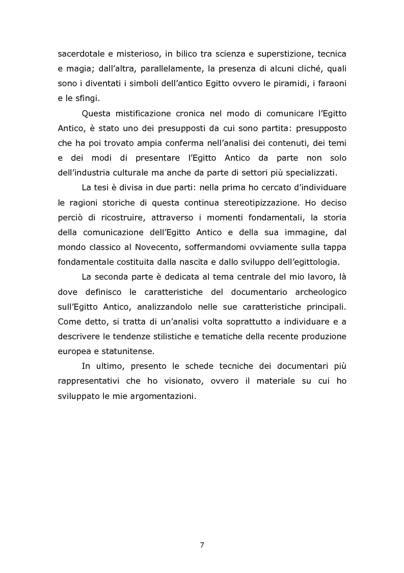 Anteprima della tesi: Comunicare l’Egitto Antico: tendenze recenti nella produzione documentaristica europea e statunitense, Pagina 3