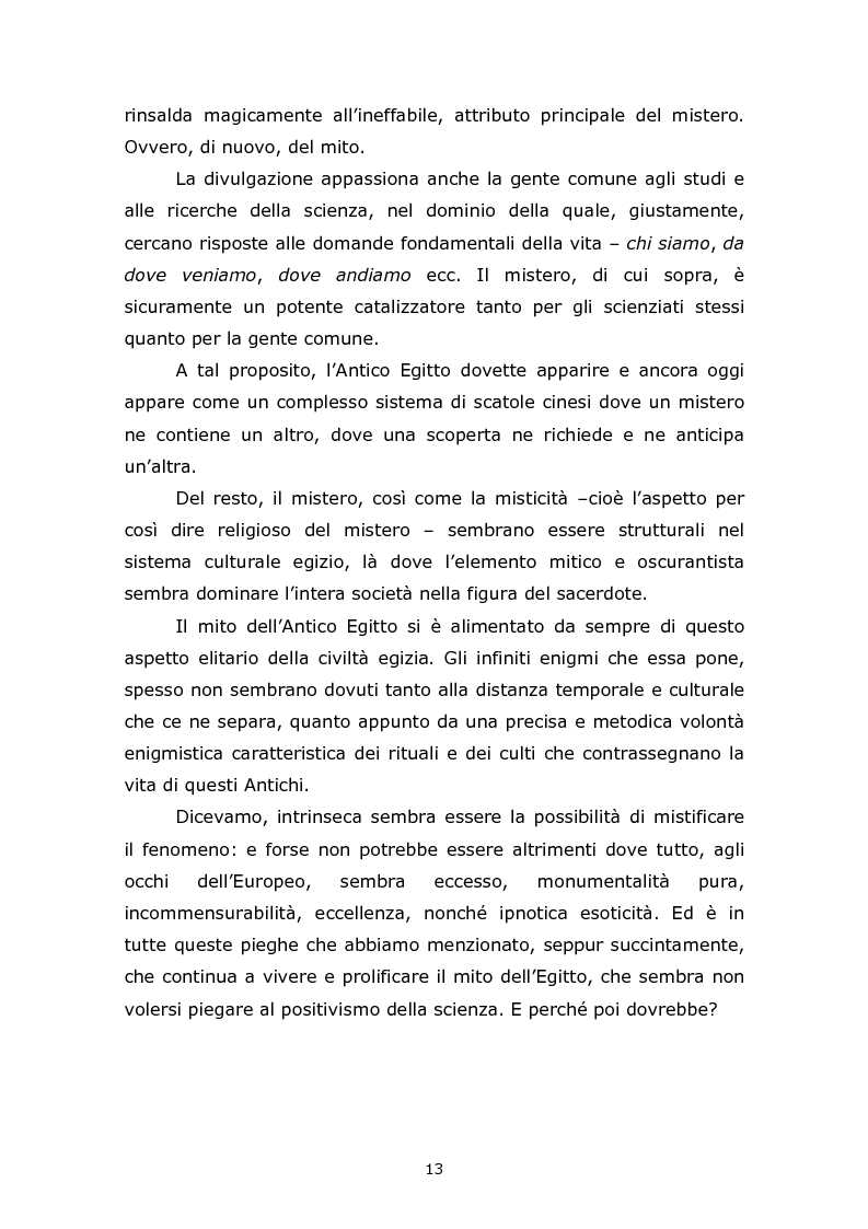 Anteprima della tesi: Comunicare l’Egitto Antico: tendenze recenti nella produzione documentaristica europea e statunitense, Pagina 9