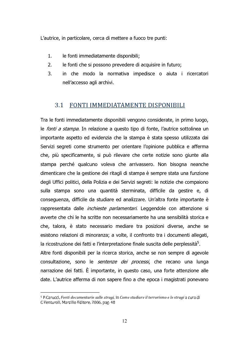Anteprima della tesi: Analisi storico-sociologica-giornalistica delle stragi e dei disastri (i casi italiani del 1980: Ustica, Bologna, Irpinia), Pagina 12