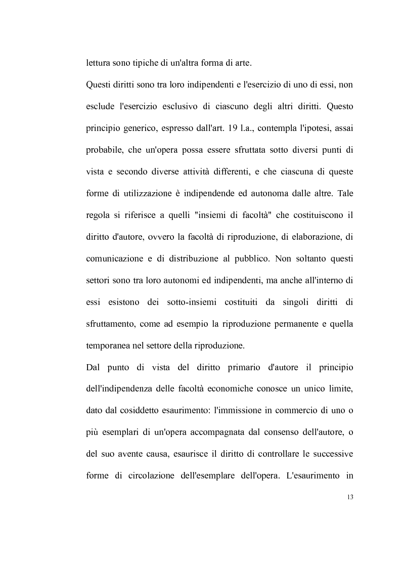 Anteprima della tesi: La tutela delle opere fotografiche, Pagina 12