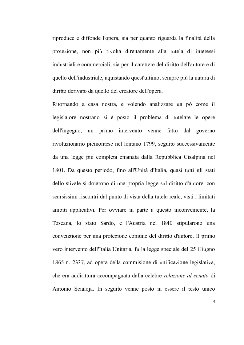 Anteprima della tesi: La tutela delle opere fotografiche, Pagina 4