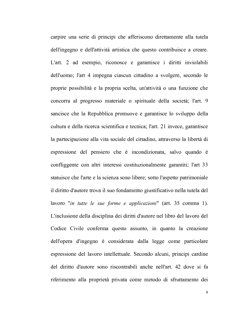 Anteprima della tesi: La tutela delle opere fotografiche, Pagina 7
