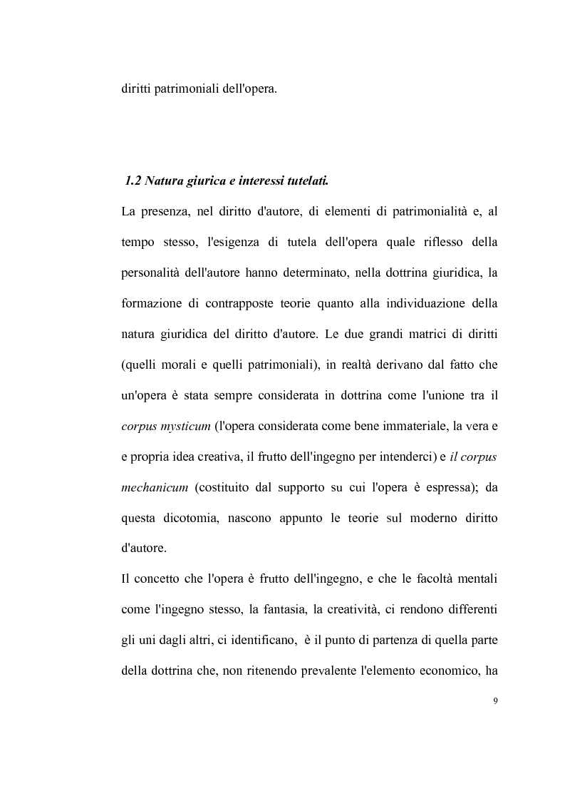 Anteprima della tesi: La tutela delle opere fotografiche, Pagina 8