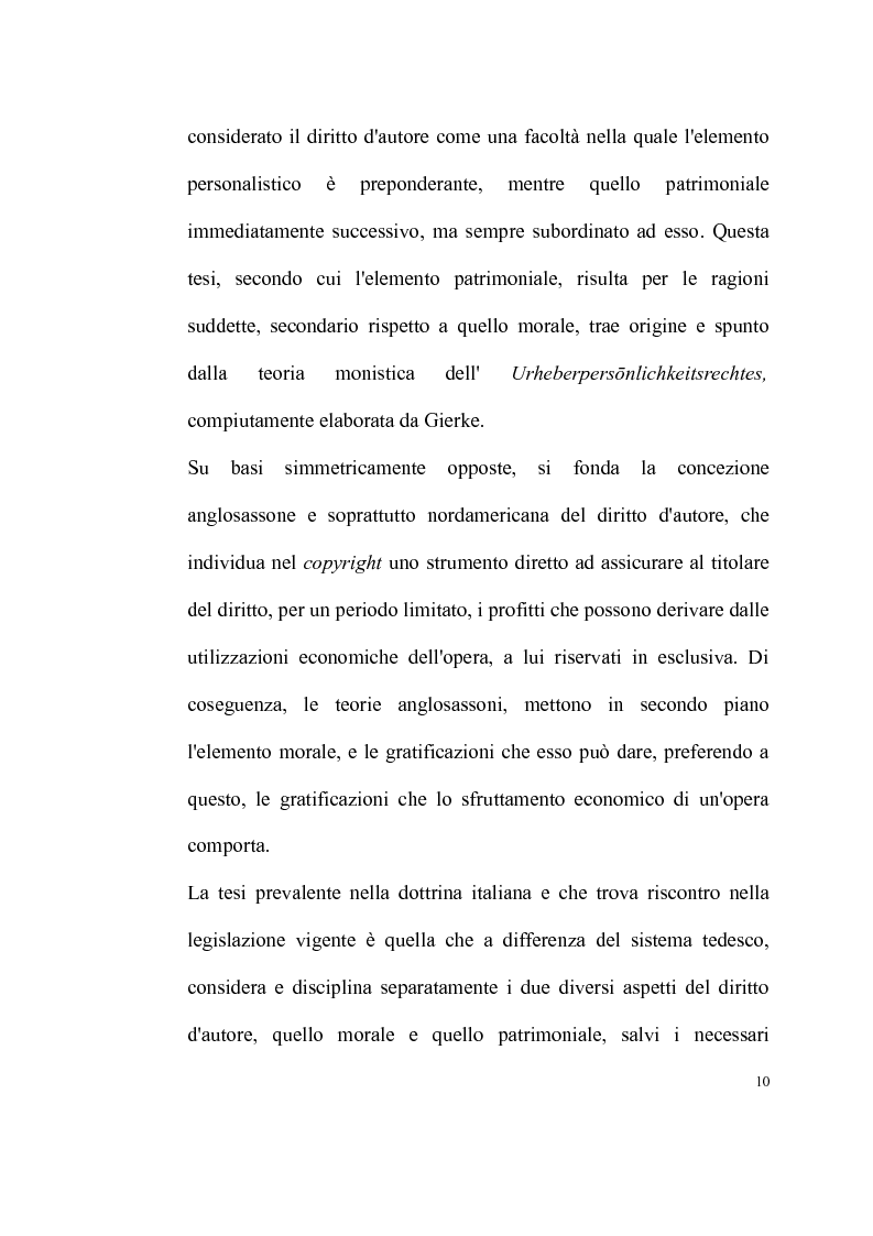 Anteprima della tesi: La tutela delle opere fotografiche, Pagina 9