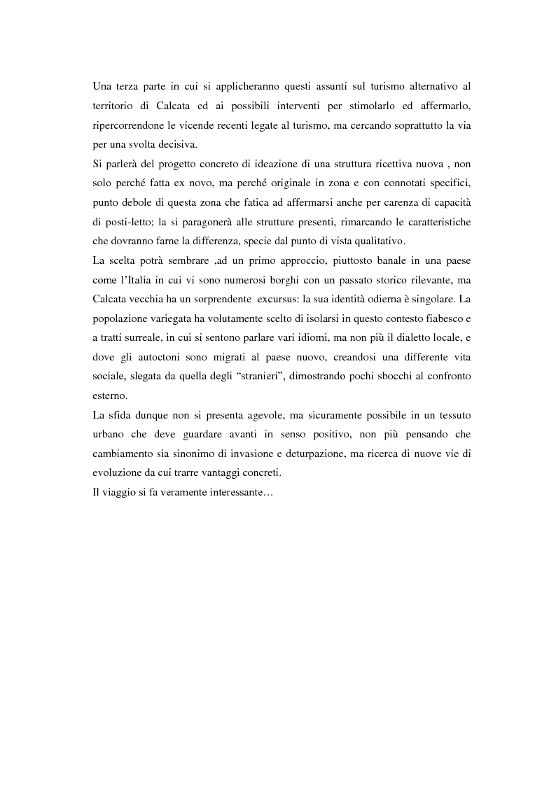 Anteprima della tesi: Turismo alternativo a Calcata, Pagina 3