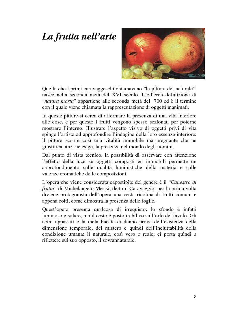 Anteprima della tesi: Il cibo nell'arte, proposta di mostra ''Mangia la Mela'', Pagina 6