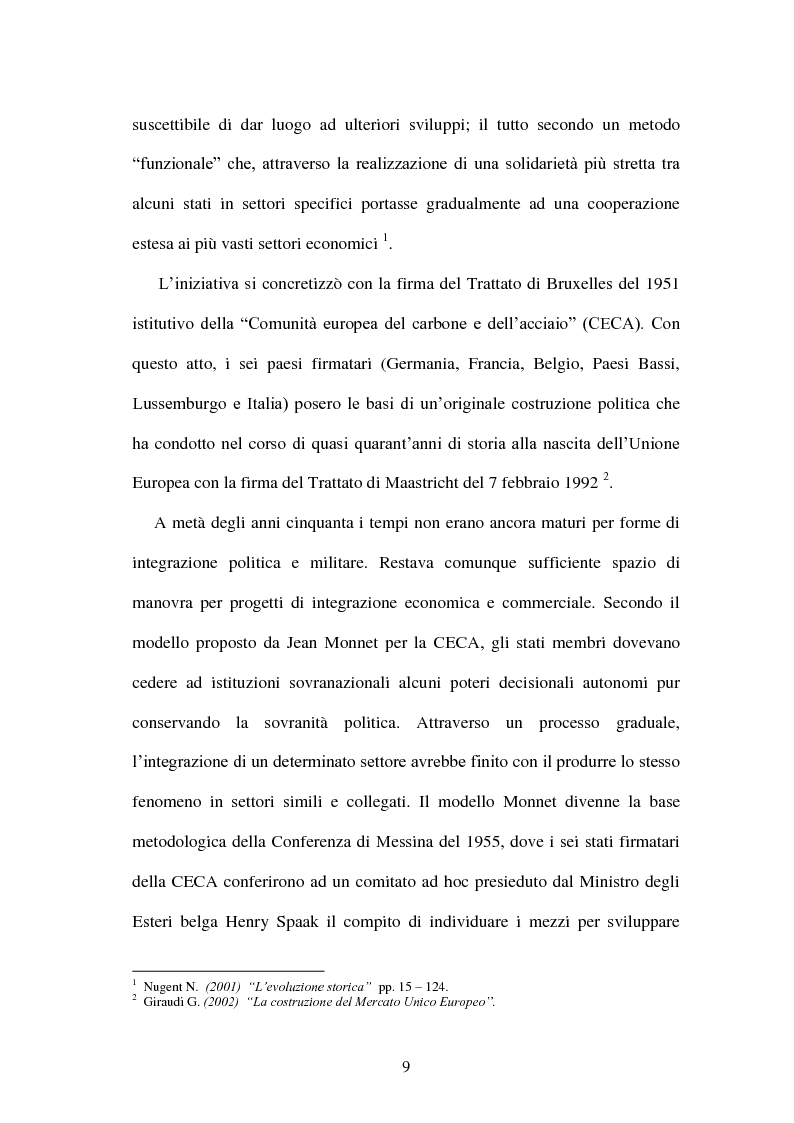 Anteprima della tesi: La politica energetica italiana tra aziendalizzazione ed europeizzazione, Pagina 2