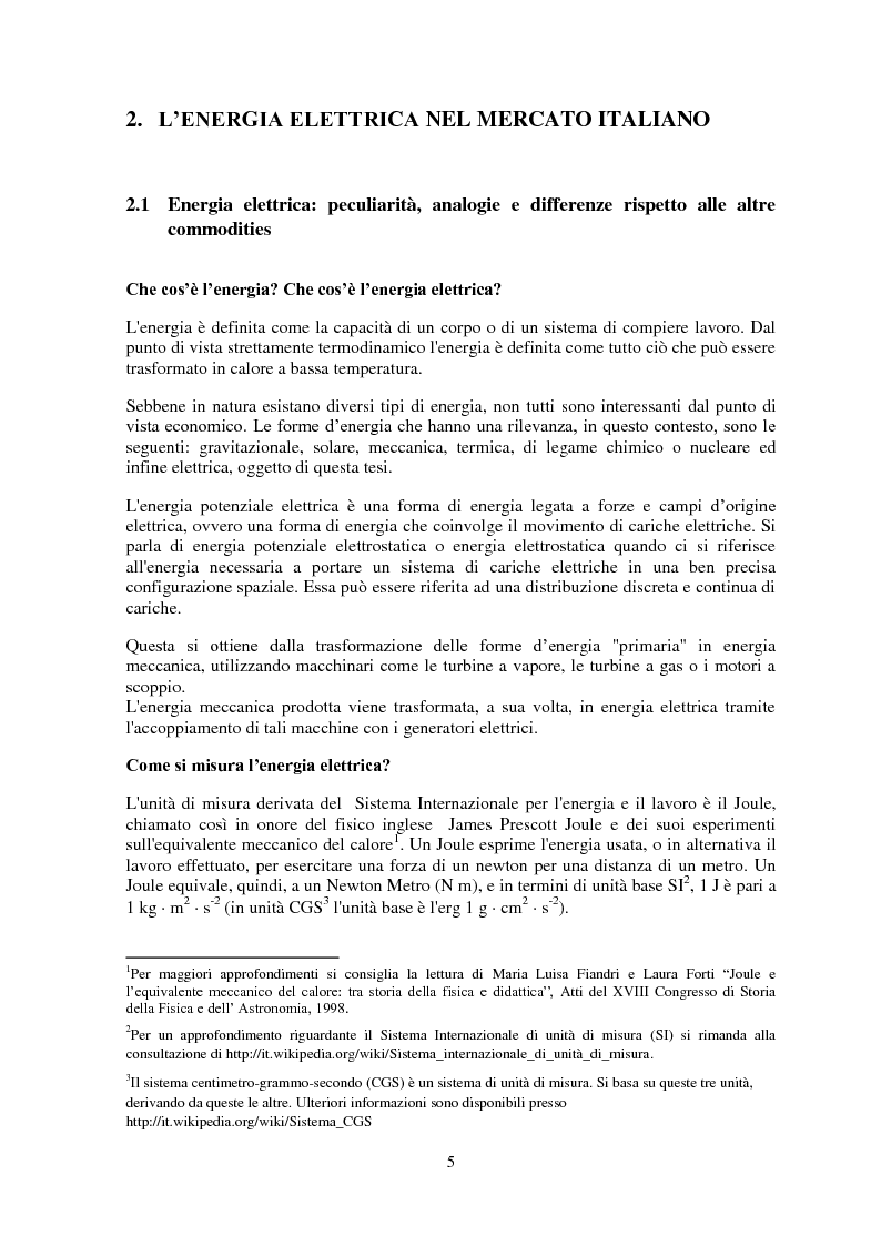 Anteprima della tesi: La gestione del rischio nel mercato elettrico, Pagina 4