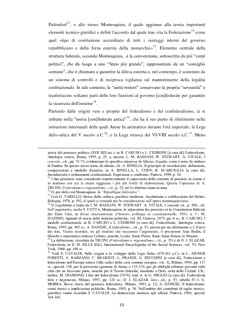 Anteprima della tesi: Regionalismo e federalismo in Italia e in Germania. Due modelli a confronto e profili di cooperazione transfrontaliera., Pagina 10