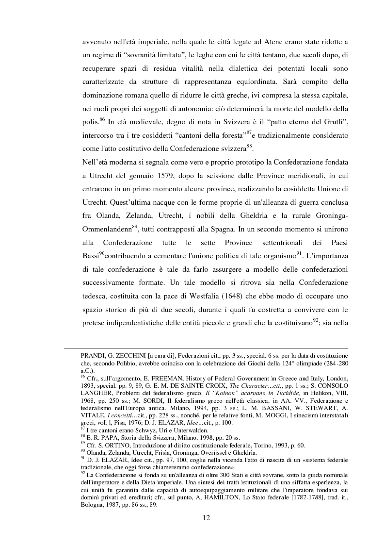 Anteprima della tesi: Regionalismo e federalismo in Italia e in Germania. Due modelli a confronto e profili di cooperazione transfrontaliera., Pagina 12