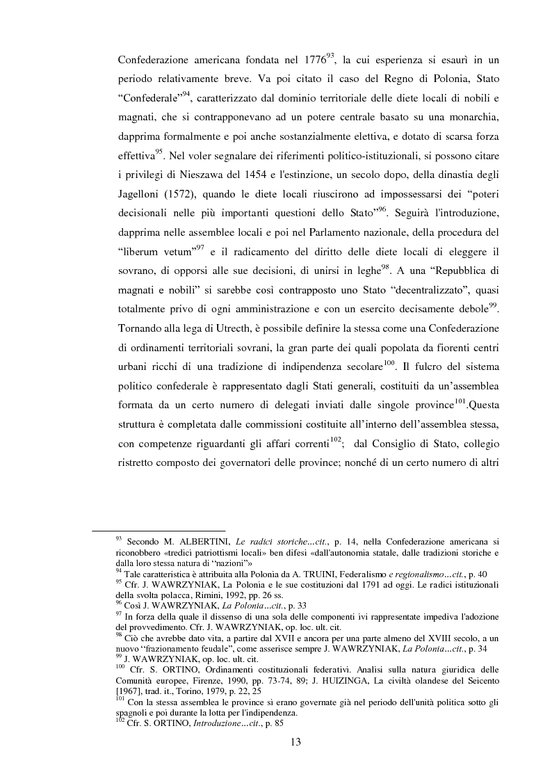 Anteprima della tesi: Regionalismo e federalismo in Italia e in Germania. Due modelli a confronto e profili di cooperazione transfrontaliera., Pagina 13
