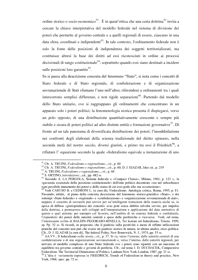 Anteprima della tesi: Regionalismo e federalismo in Italia e in Germania. Due modelli a confronto e profili di cooperazione transfrontaliera., Pagina 6