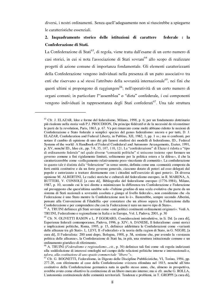 Anteprima della tesi: Regionalismo e federalismo in Italia e in Germania. Due modelli a confronto e profili di cooperazione transfrontaliera., Pagina 8