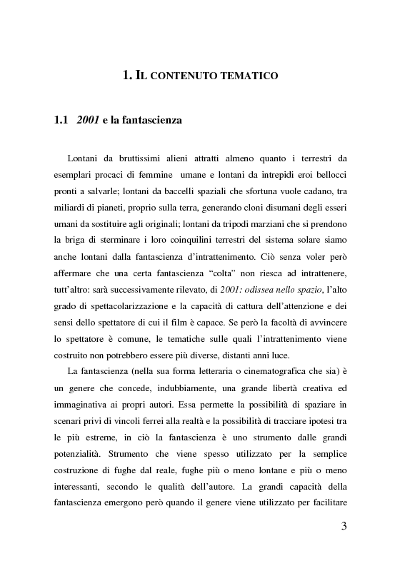 Anteprima della tesi: 2001: odissea nello spazio, analisi del film, Pagina 3