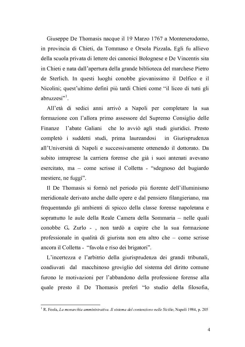 Anteprima della tesi: Giuseppe de Thomasis e le istituzioni dello Stato Meridionale, Pagina 2