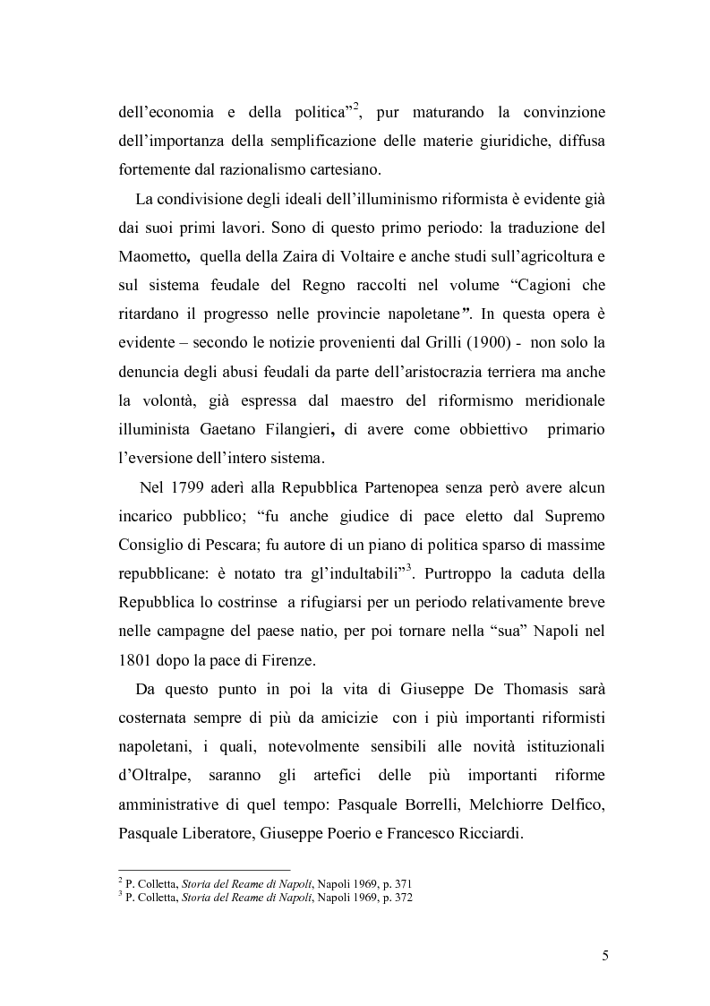 Anteprima della tesi: Giuseppe de Thomasis e le istituzioni dello Stato Meridionale, Pagina 3