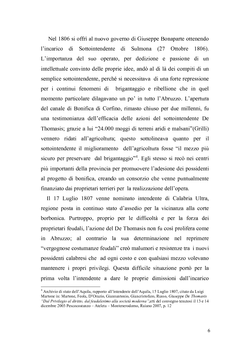 Anteprima della tesi: Giuseppe de Thomasis e le istituzioni dello Stato Meridionale, Pagina 4