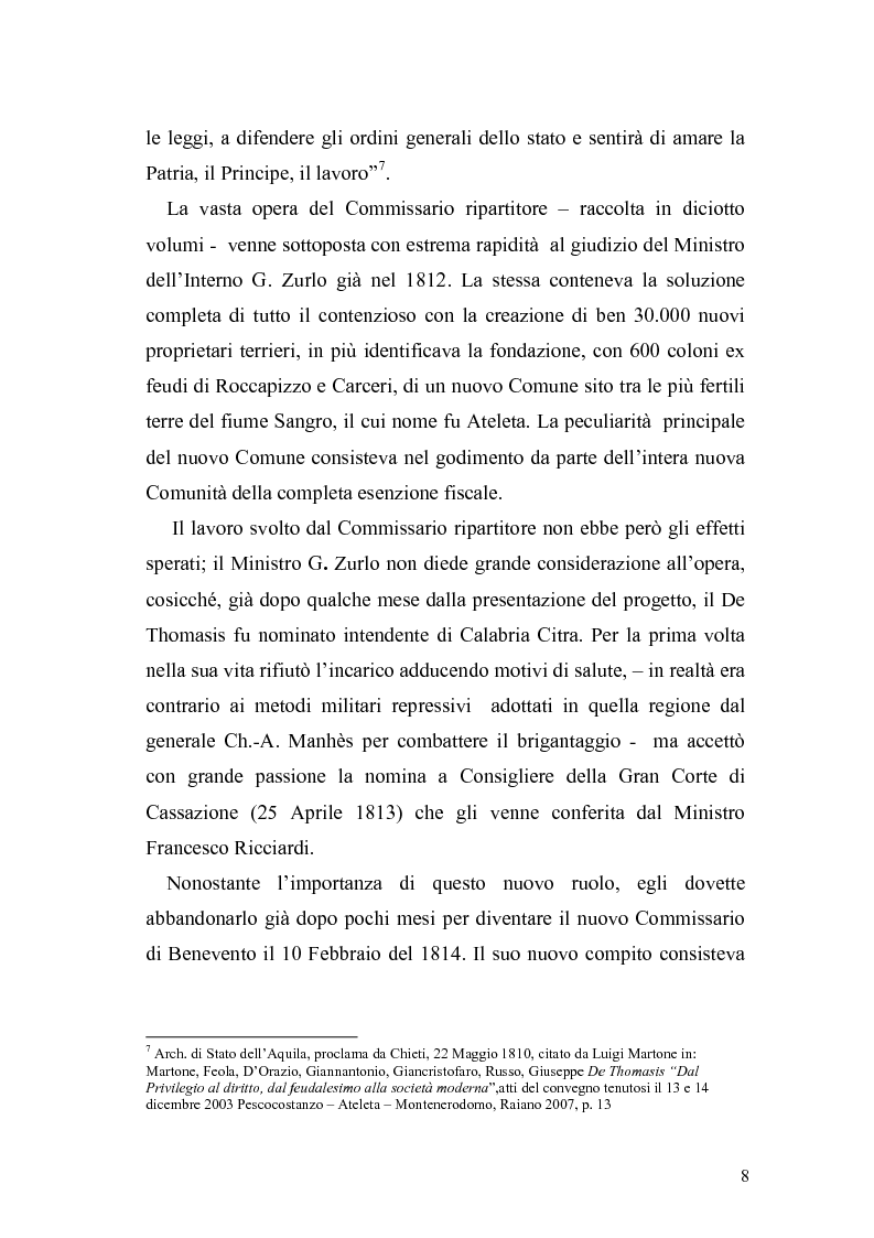 Anteprima della tesi: Giuseppe de Thomasis e le istituzioni dello Stato Meridionale, Pagina 6
