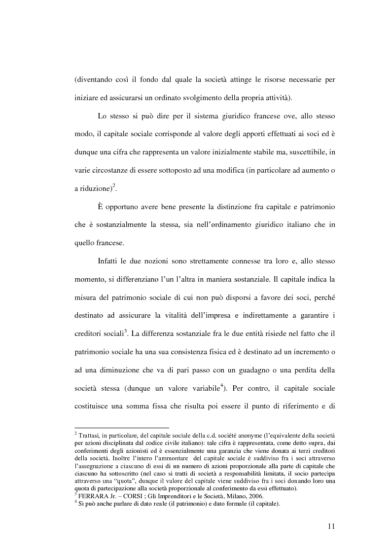 Anteprima della tesi: La riduzione del capitale sociale nella società per azioni , Pagina 3