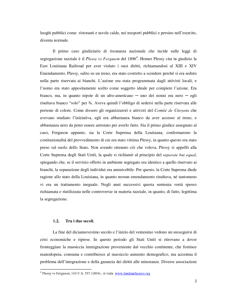 Anteprima della tesi: Un'esperienza di integrazione: Affirmative Action negli Stati Uniti d'America, Pagina 4