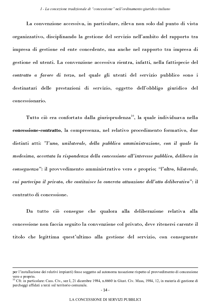 Anteprima della tesi: La concessione di servizi pubblici, Pagina 11