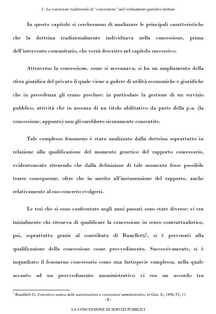 Anteprima della tesi: La concessione di servizi pubblici, Pagina 3