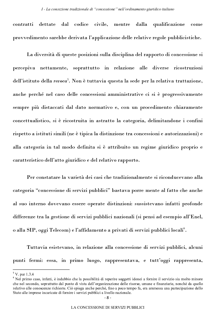Anteprima della tesi: La concessione di servizi pubblici, Pagina 5
