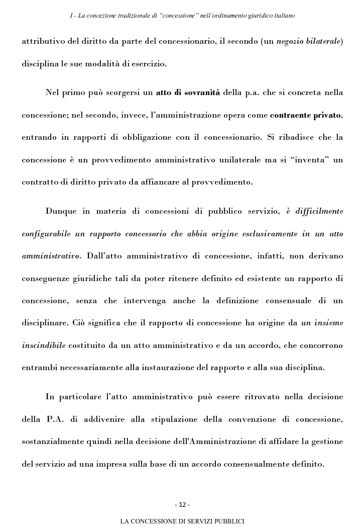 Anteprima della tesi: La concessione di servizi pubblici, Pagina 9