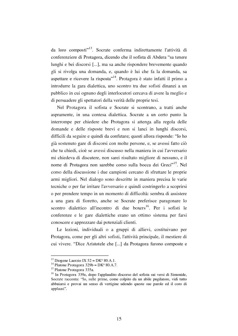 Anteprima della tesi: Il filosofo della polis. Democrazia e giustizia nel pensiero di Protagora., Pagina 13