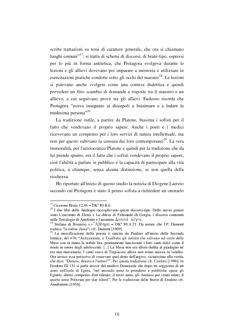 Anteprima della tesi: Il filosofo della polis. Democrazia e giustizia nel pensiero di Protagora., Pagina 14