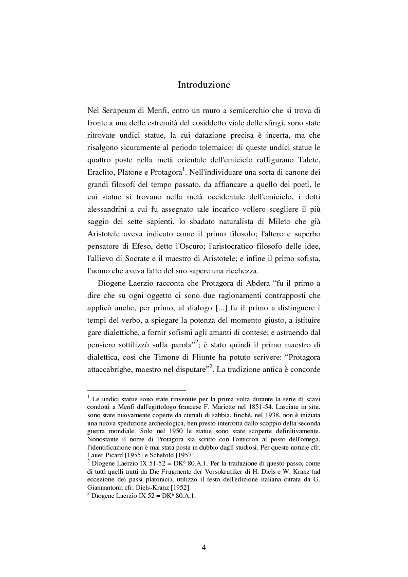 Anteprima della tesi: Il filosofo della polis. Democrazia e giustizia nel pensiero di Protagora., Pagina 2
