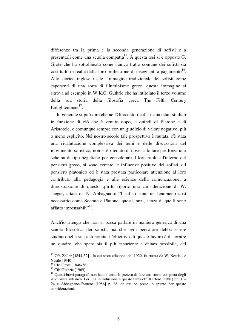 Anteprima della tesi: Il filosofo della polis. Democrazia e giustizia nel pensiero di Protagora., Pagina 6