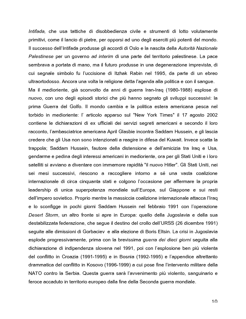 Anteprima della tesi: Il rovescio della mia mente. Viaggio in cinque stanze del male di vivere di Sarah Kane, una giovane donna di fine secolo., Pagina 10