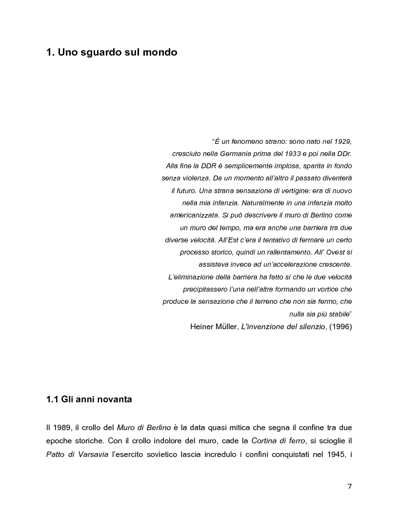 Anteprima della tesi: Il rovescio della mia mente. Viaggio in cinque stanze del male di vivere di Sarah Kane, una giovane donna di fine secolo., Pagina 7