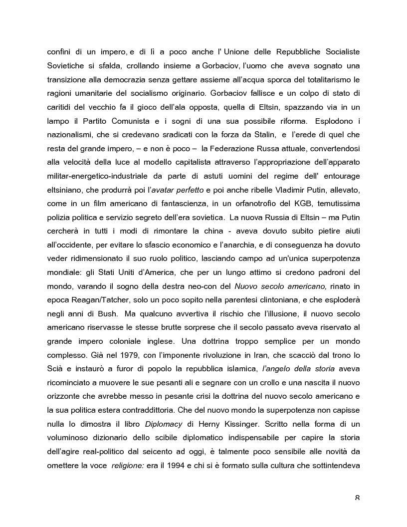 Anteprima della tesi: Il rovescio della mia mente. Viaggio in cinque stanze del male di vivere di Sarah Kane, una giovane donna di fine secolo., Pagina 8