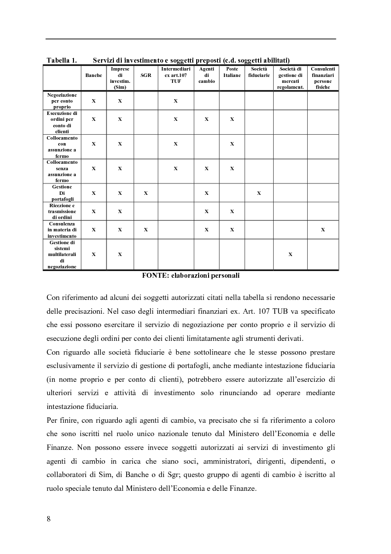 Anteprima della tesi: La consulenza finanziaria fee only, Pagina 7
