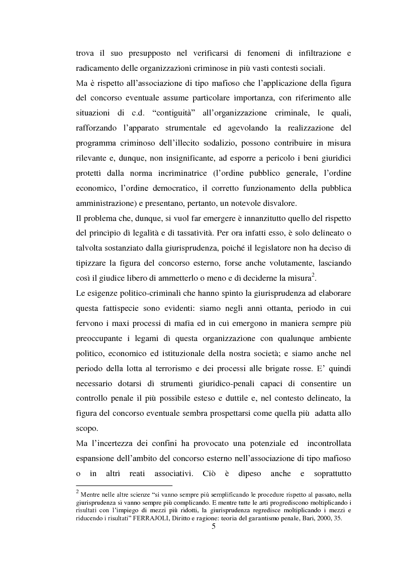 Anteprima della tesi: Il concorso eventuale di persone nel reato plurisoggettivo, Pagina 2