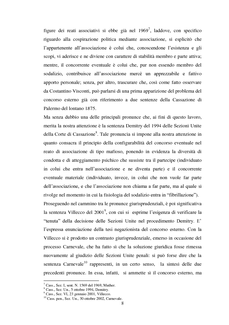 Anteprima della tesi: Il concorso eventuale di persone nel reato plurisoggettivo, Pagina 5