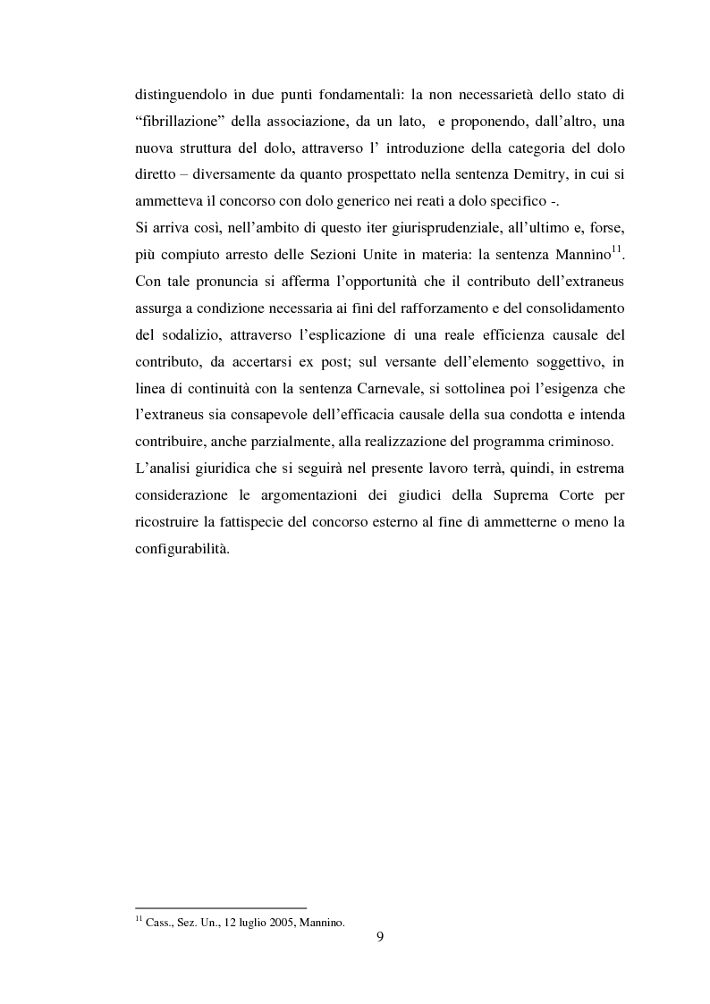 Anteprima della tesi: Il concorso eventuale di persone nel reato plurisoggettivo, Pagina 6