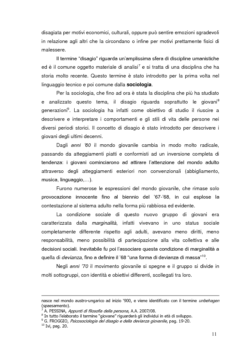 Anteprima della tesi: Bambini in cammino: erranza educativa e disagio in comunità per minori, Pagina 7