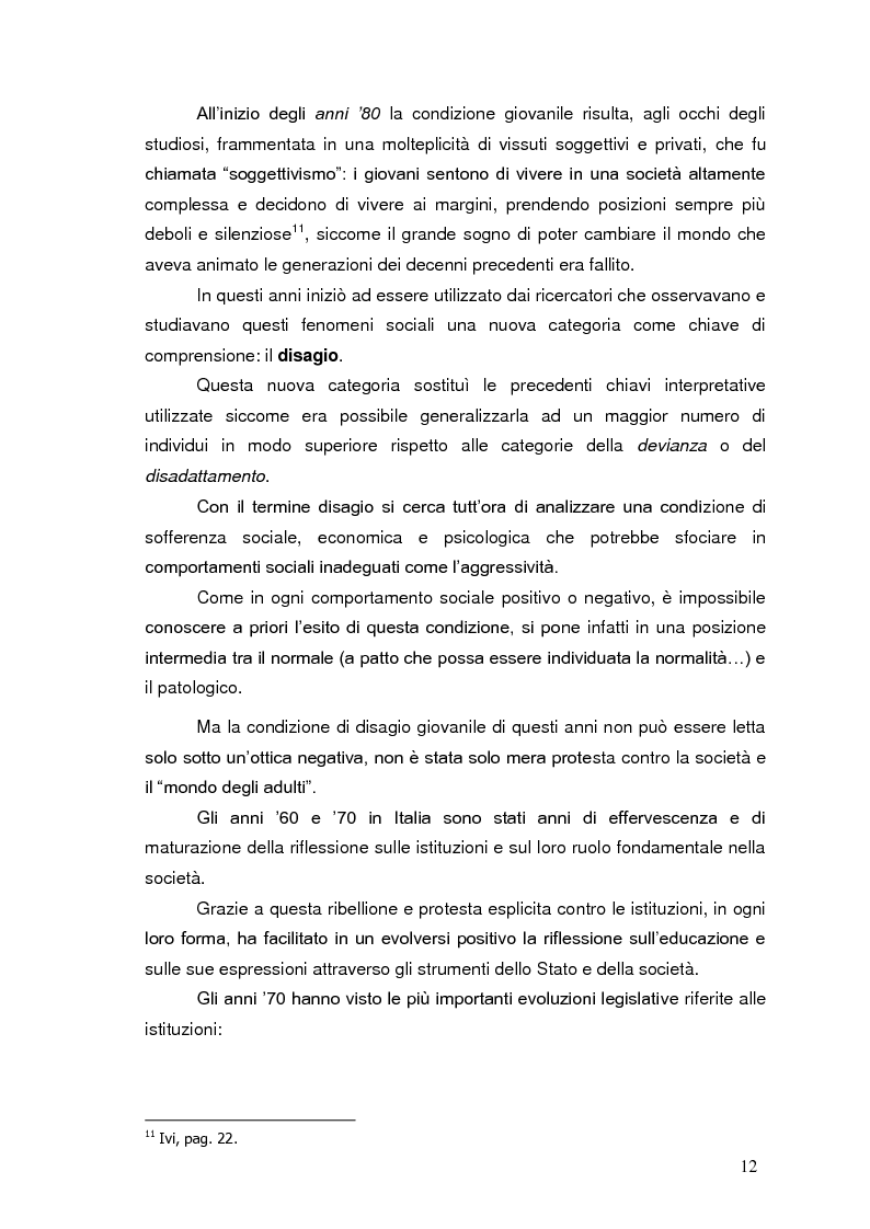 Anteprima della tesi: Bambini in cammino: erranza educativa e disagio in comunità per minori, Pagina 8
