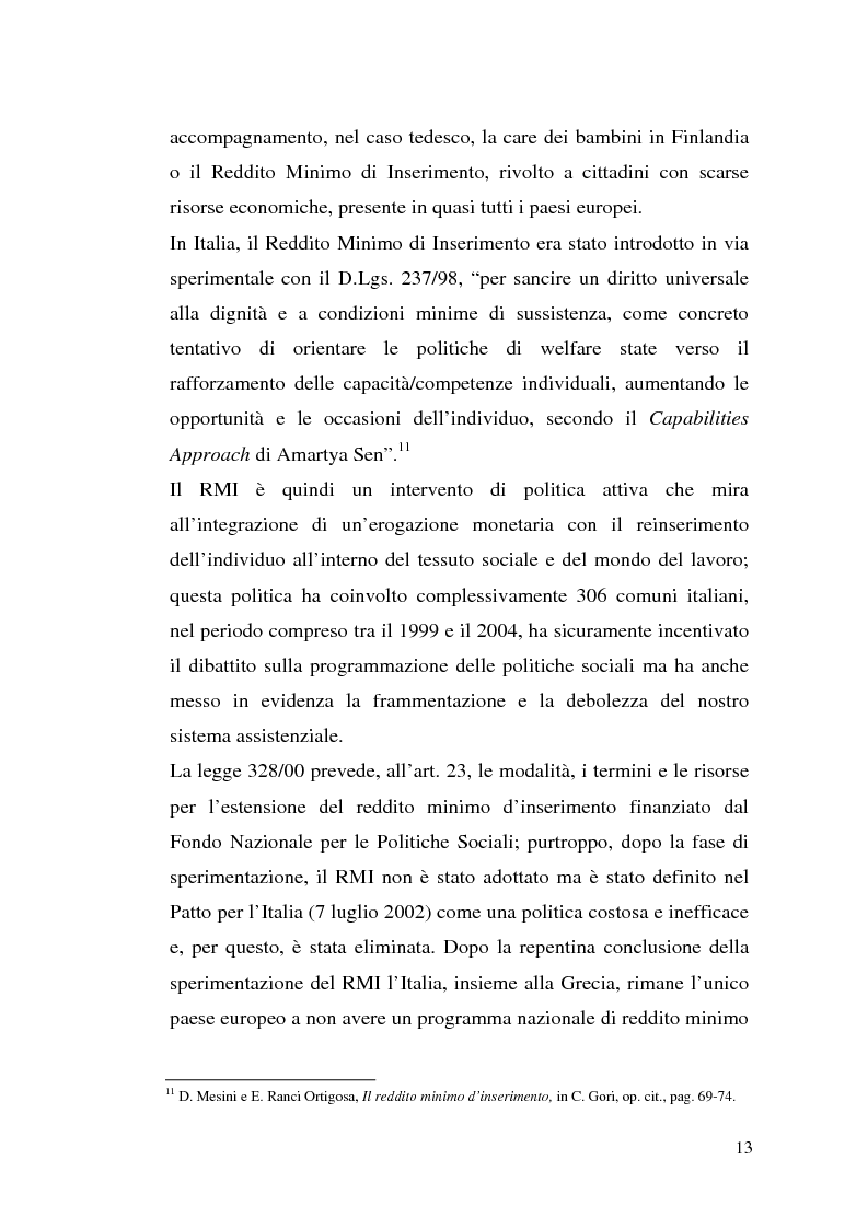Anteprima della tesi: L'attuazione della 328/00: il caso di Campobasso, Pagina 10