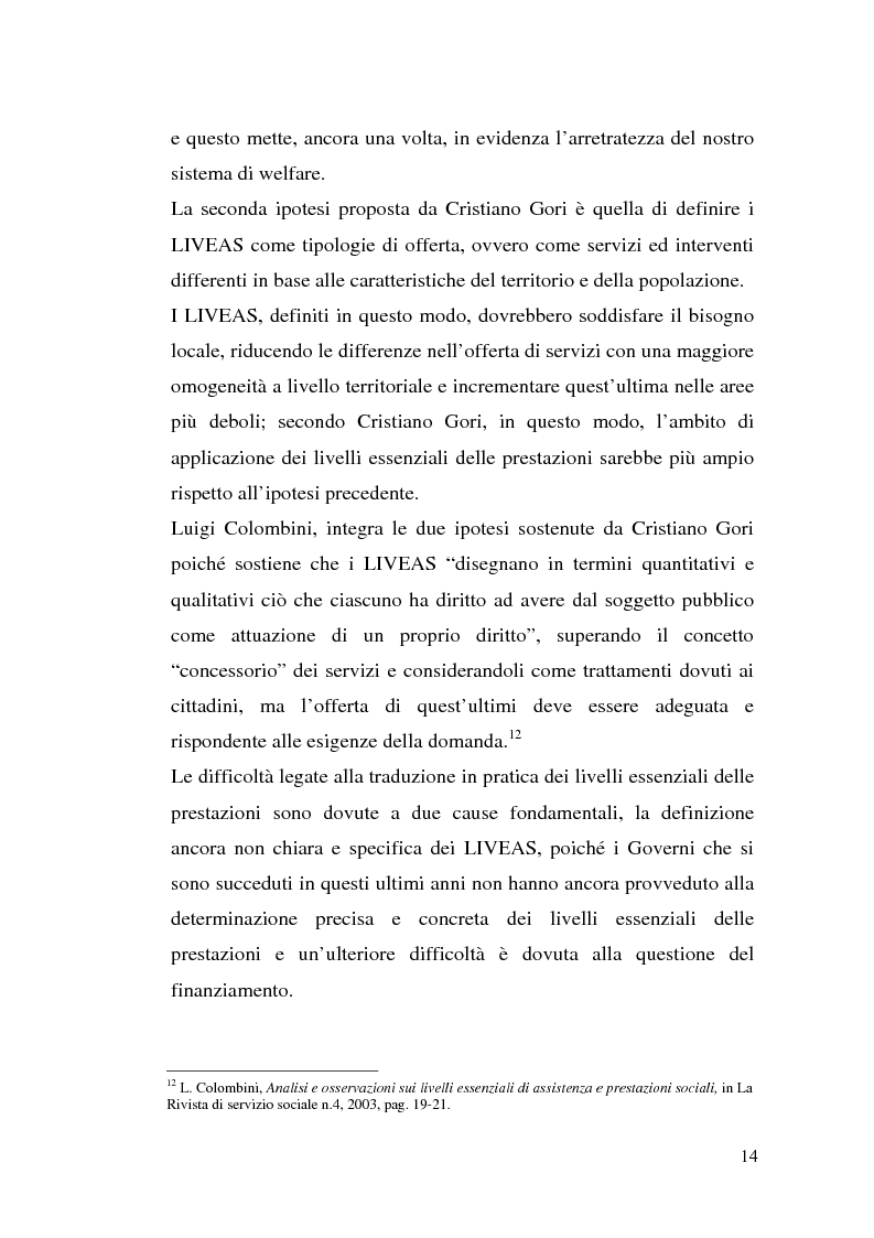 Anteprima della tesi: L'attuazione della 328/00: il caso di Campobasso, Pagina 11