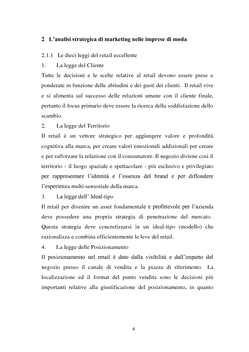 Anteprima della tesi: Le strategie di marketing delle imprese di moda. Tre casi a confronto: Gucci; Dolce & Gabbana; Mariella Burani., Pagina 3