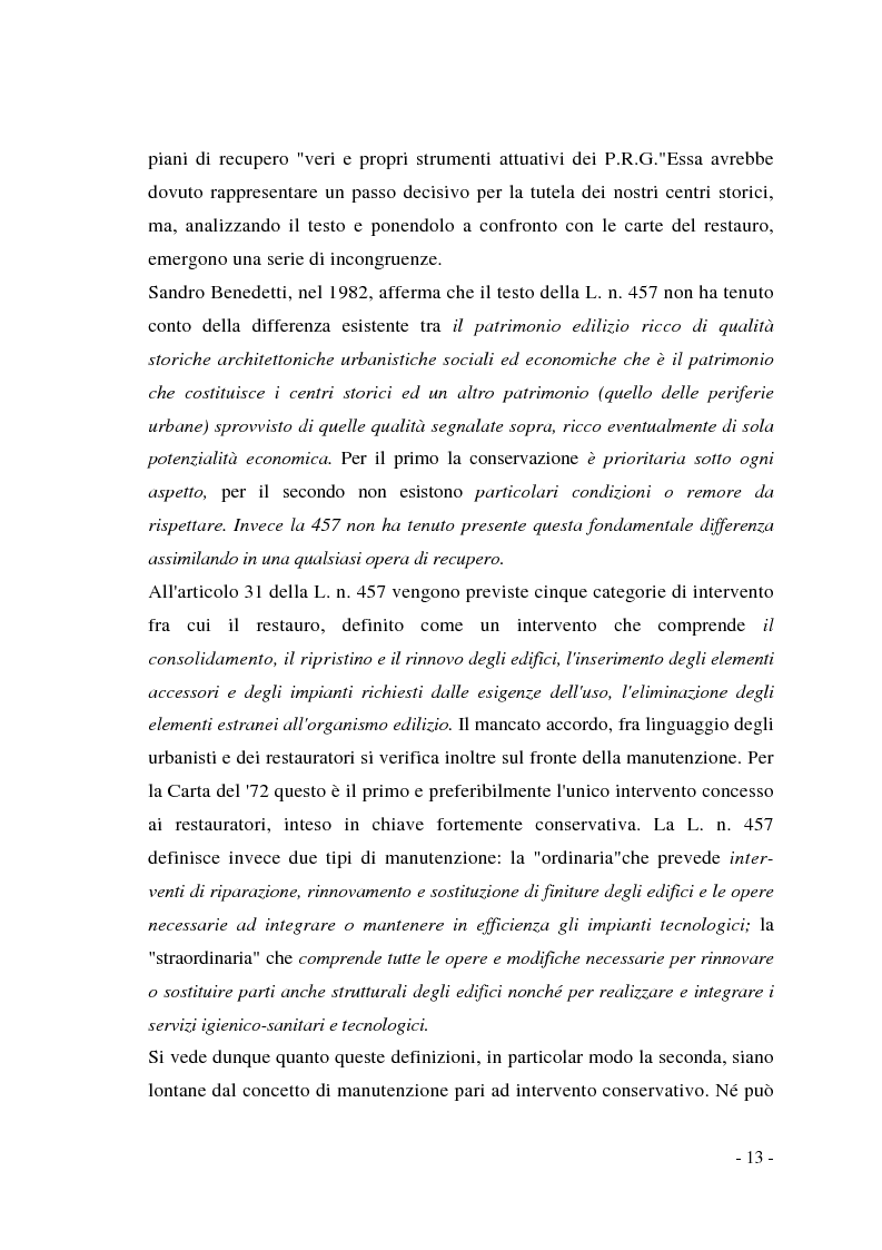 Anteprima della tesi: Pianificazione dei centri storici tra tradizione ed innovazione: una proposta per Capua, Pagina 9
