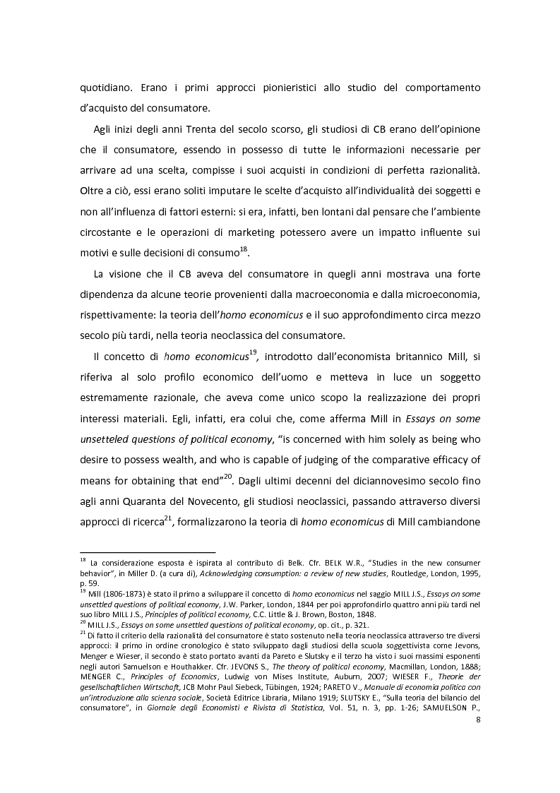 Anteprima della tesi: Modelli di Consumer Behavior per la determinazione dei fattori critici di successo nell'industria automobilistica: il caso Fiat 500, Pagina 12