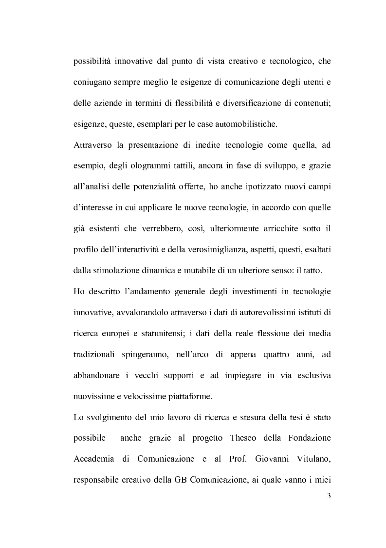 Anteprima della tesi: La brand image automobilistica corre sui nuovi media, Pagina 2